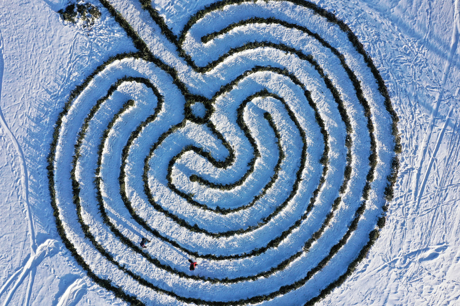 Labyrinth aerial photo 2